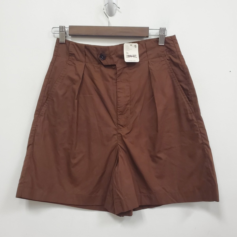 Closed Free People Brown High Waisted Shorts Size‎ 26 Pleated Old Money Chic